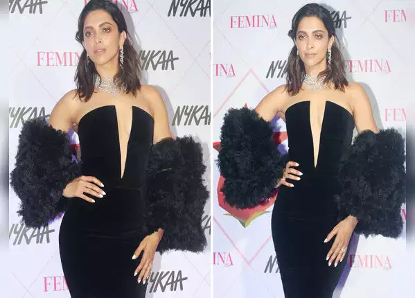 ड्रेस के साथ पहनी डायमंड जूलरी