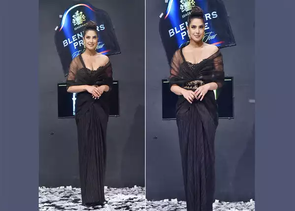 शीयर मटीरियल से दिया गया खास लुक