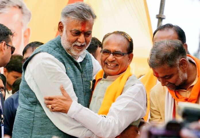 Shivraj Singh Chauhan and Prahlad Singh Patel